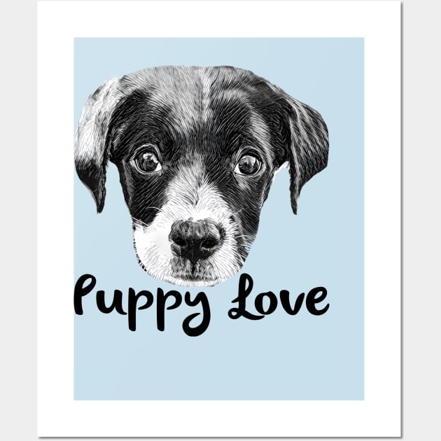 Puppy Love - Mister Eli Wall Art by MonarchGraphics